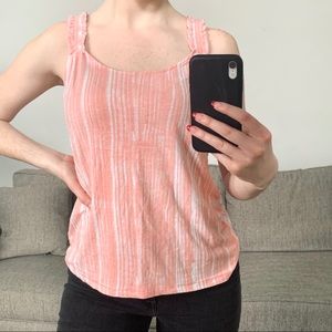 Ann Taylor LOFT coral pink orange tank top blouse